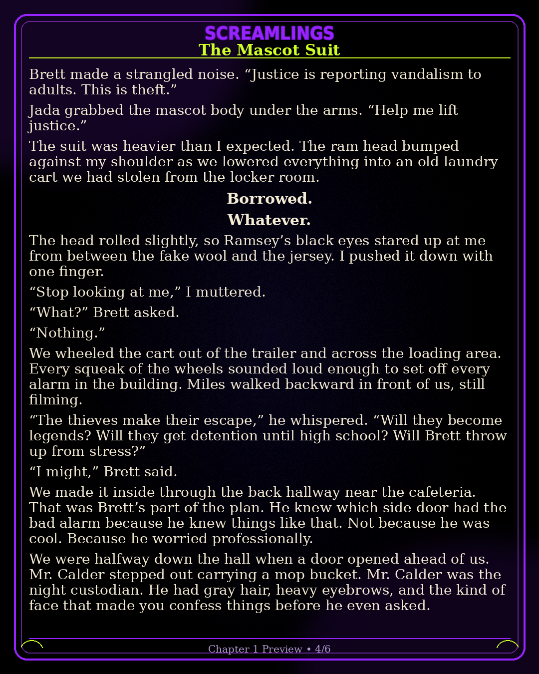 The Mascot Suit chapter 1 preview page 4
