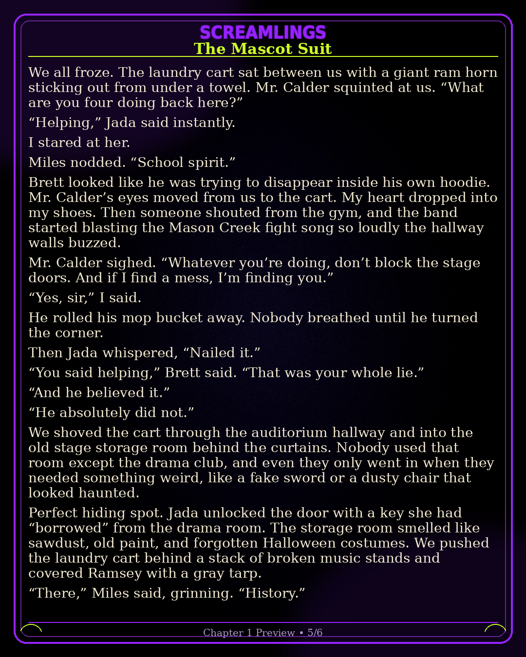 The Mascot Suit chapter 1 preview page 5