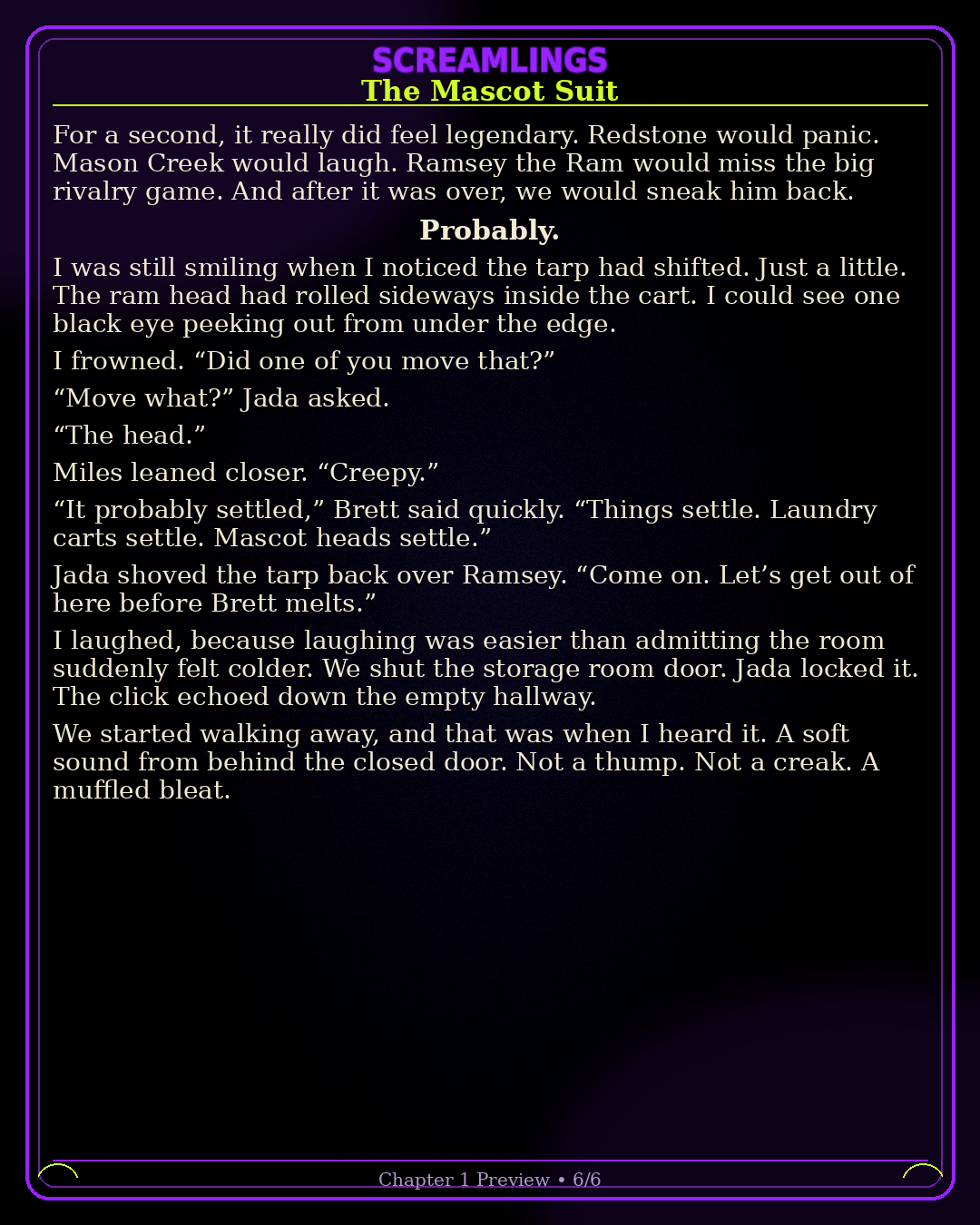 The Mascot Suit chapter 1 preview page 6