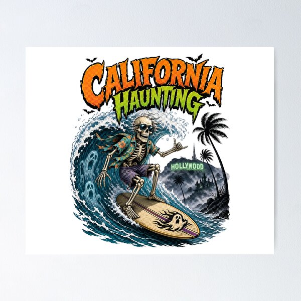 California Haunting poster on Redbubble