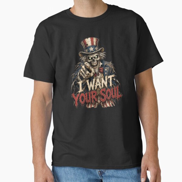 Skeleton Uncle Sam shirt on Redbubble