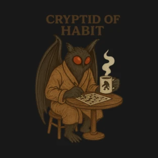 Cryptid of Habit shirt on TeePublic